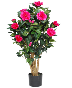 Greenmoods Kunstig Camellia Tre Fuchsia 100cm