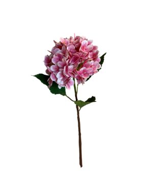 Greenmoods Kunstig Hortensia Stilk Real Touch Lys Rosa 58 cm
