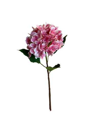 Greenmoods Kunstig Hortensia Stilk Real Touch Lys Rosa 58 cm