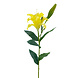 Greenmoods Kunstig blomst Lily Real Touch gul 95 cm