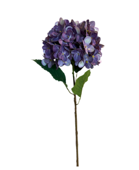 Greenmoods Kunstig Hortensia Stilk Real Touch Lilla 58 cm