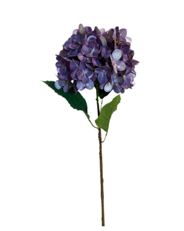 Greenmoods Kunstig Hortensia Stilk Real Touch Lilla 58 cm