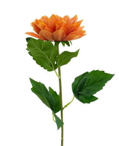 Greenmoods Kunstig Georgine Real Touch Oransje 54 cm