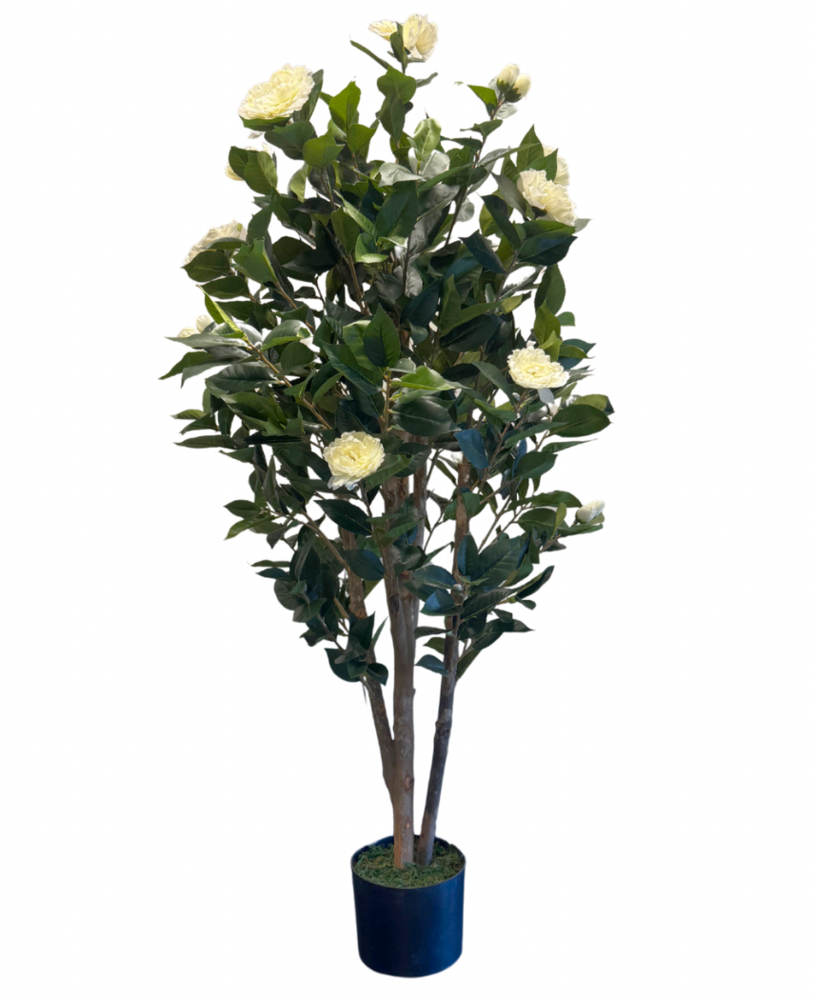 Greenmoods Kunstig Plante Camellia Kremhvit 140 cm