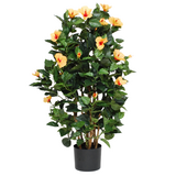Greenmoods Kunstig Hibiskustre Oransje 100cm