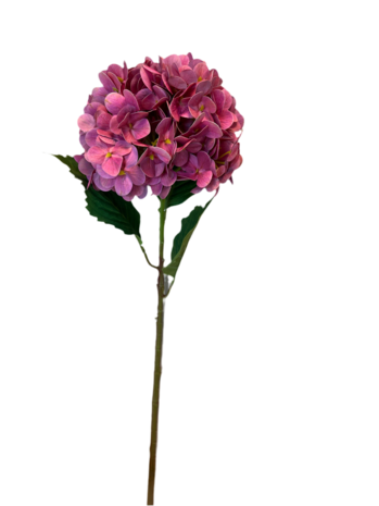 Greenmoods Kunstig Hortensia Stilk Real Touch Rosa 58 cm