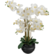 Greenmoods Kunstig Orkidé Real Touch Hvit i Krukke 85cm