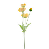 Greenmoods Kunstig Valmueblomst Real Touch Gul 60 cm