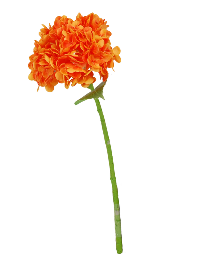 Greenmoods Kunstig Charlotte Hortensia Real Touch Oransje 55 cm