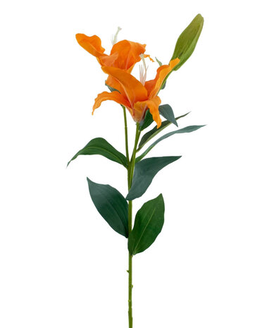 Greenmoods Kunstig blomst Lily Real Touch oransje 95 cm