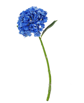 Greenmoods Kunstig Charlotte Hortensia Real Touch Royal Blå 55 cm
