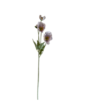 Greenmoods Kunstig Valmueblomst Real Touch Lilla 60 cm