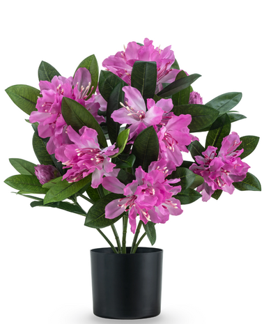 Greenmoods Kunstig Rhododendron Busk Rosa 42 cm