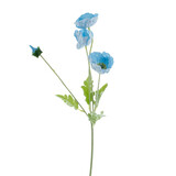 Greenmoods Kunstig Valmueblomst Real Touch Asurblå 60 cm