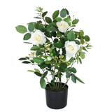 Greenmoods Kunstig Rosebusk Hvit 60 cm