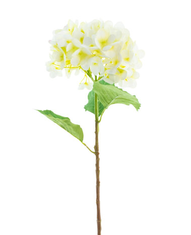 Greenmoods Kunstig Hortensia Real Touch Krem 58 cm