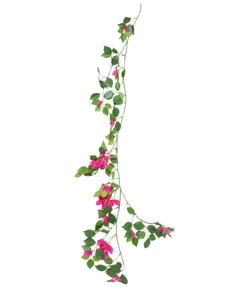 Greenmoods Kunstig Bougainvillea Girlander Rosa 120cm