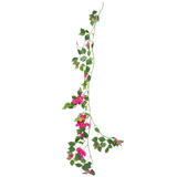 Greenmoods Kunstig Bougainvillea Girlander Rosa 120cm