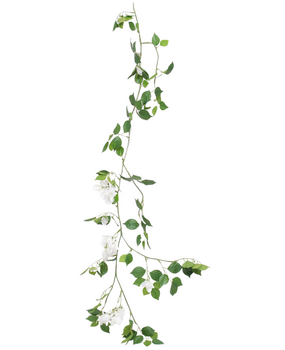 Greenmoods Kunstig Bougainvillea Girlander Hvit 120cm