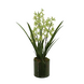 Greenmoods Kunstig Mini-Cymbidium Orkide Grønn Real Touch 60cm