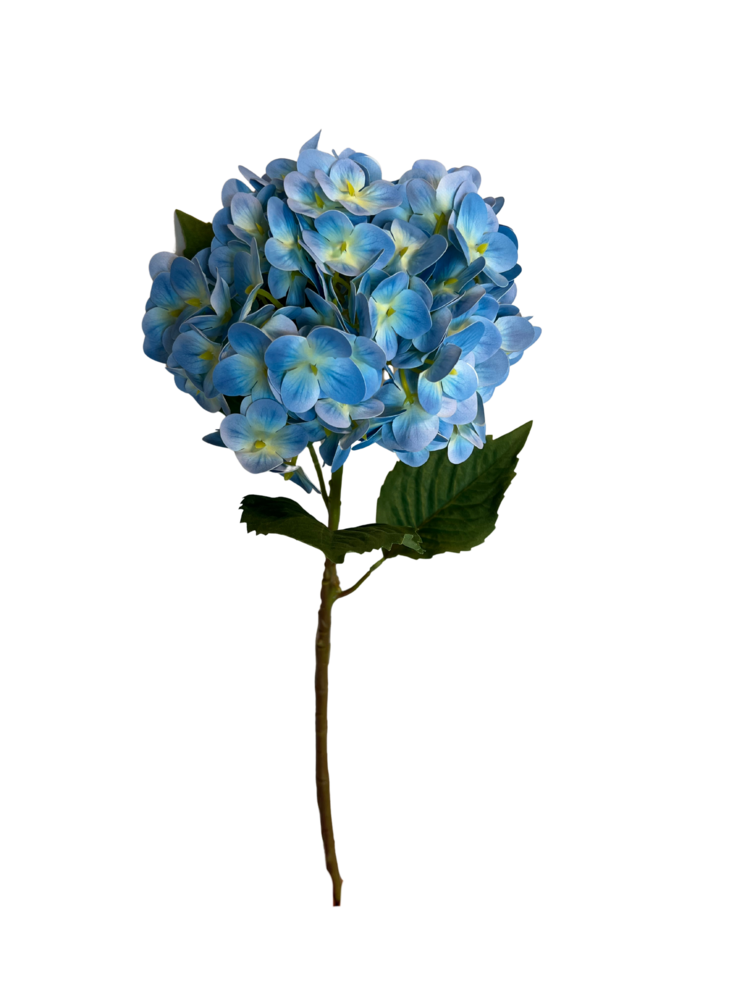 Greenmoods Kunstig Hortensia Real Touch Blå 58 cm