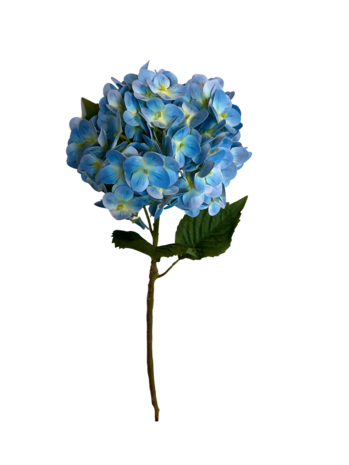 Greenmoods Kunstig Hortensia Real Touch Blå 58 cm