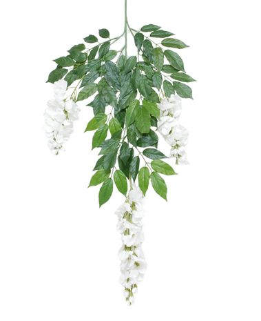 Greenmoods Kunstig Wisteria Gren Naomi Hvit 93cm