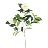Greenmoods Kunstig Camellia Gren Kremhvit 67cm