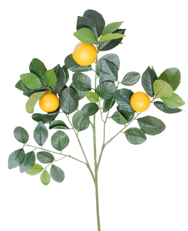 Greenmoods Kunstig Appelsin Gren 56cm x3 frukter