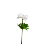 Greenmoods Kunstig Anemone Real Touch Hvit 52 cm
