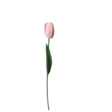 Greenmoods Kunstig Tulipan Real Touch Lys Rosa 45 cm
