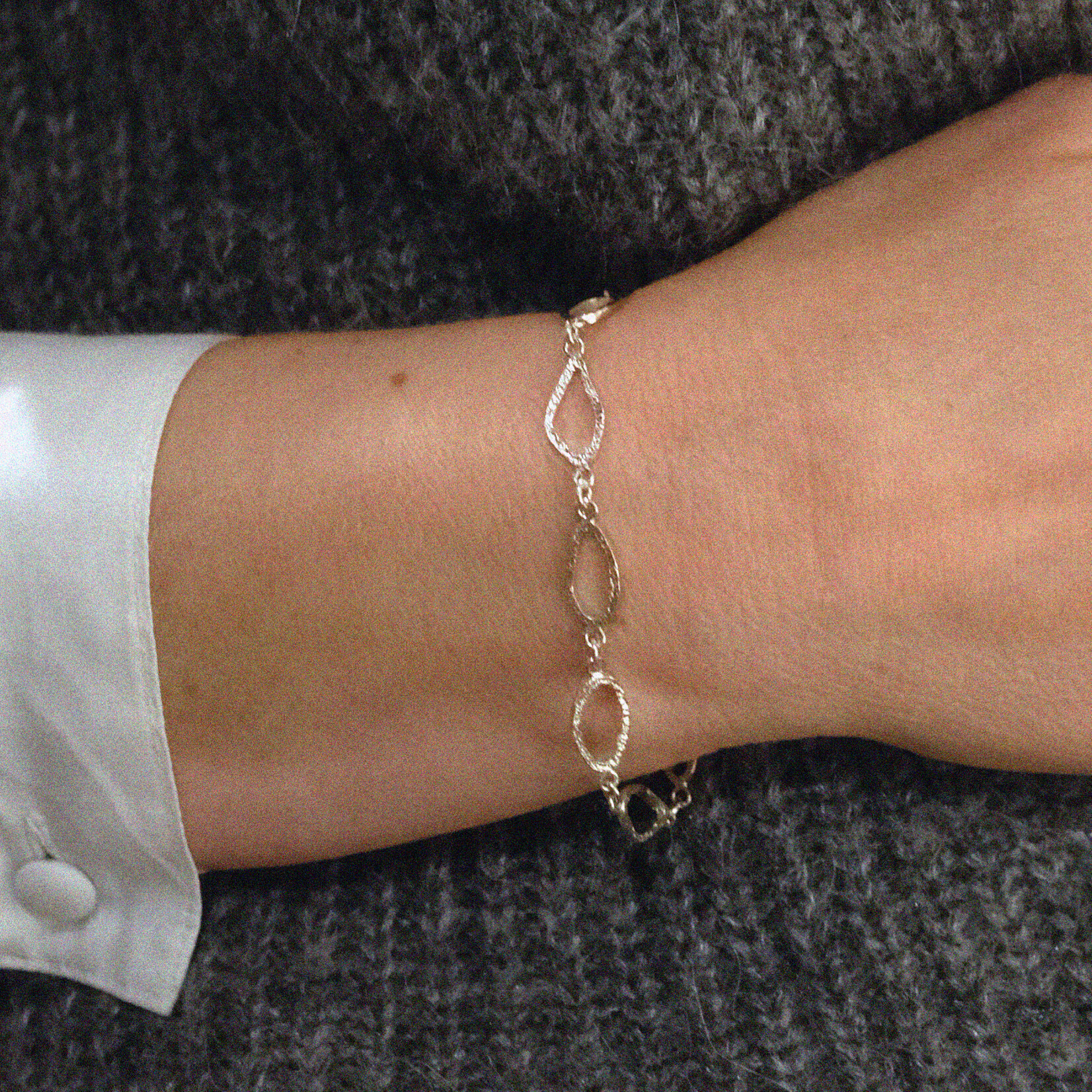 Eye  zilveren schakelarmband Julia