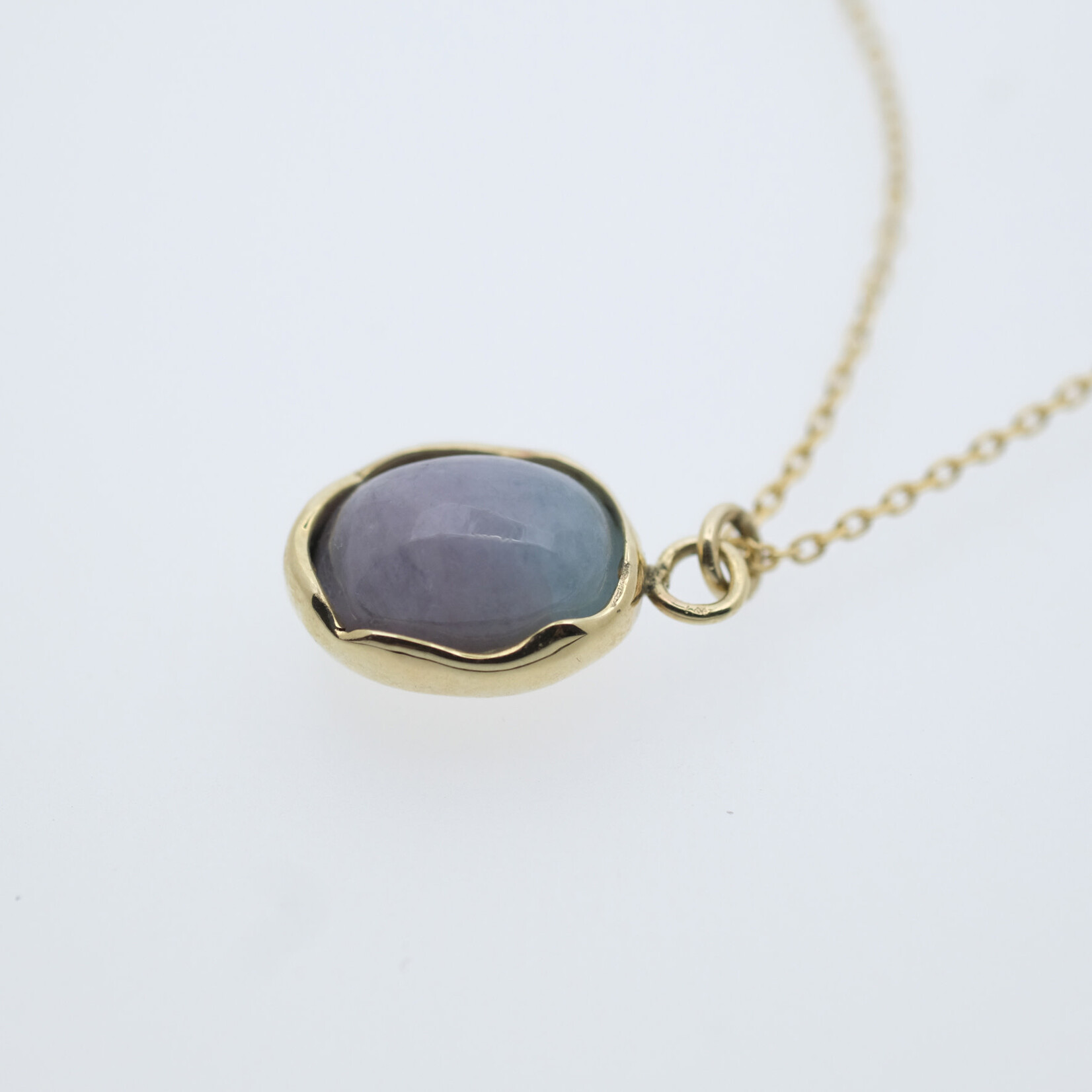 9 kt ketting met toermalijn