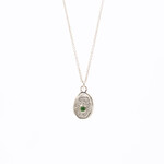Hanger Jamie met groene diamant