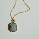 9 kt ketting met toermalijn