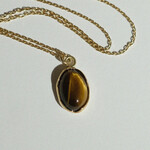 9kt ketting met tijgeroog