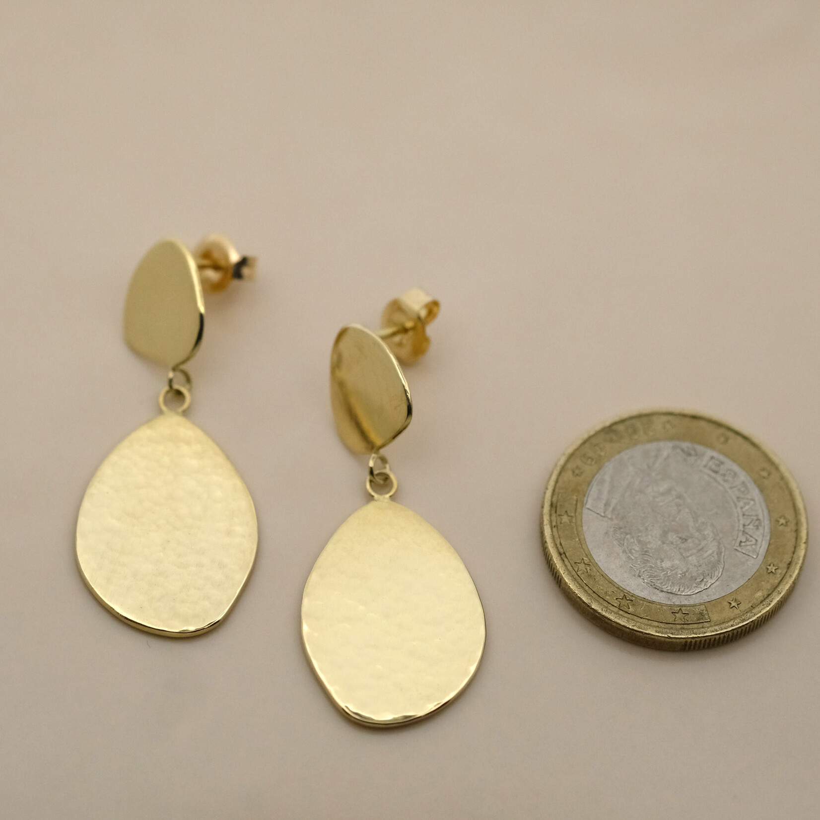 Geel gouden Oorringen Olivia