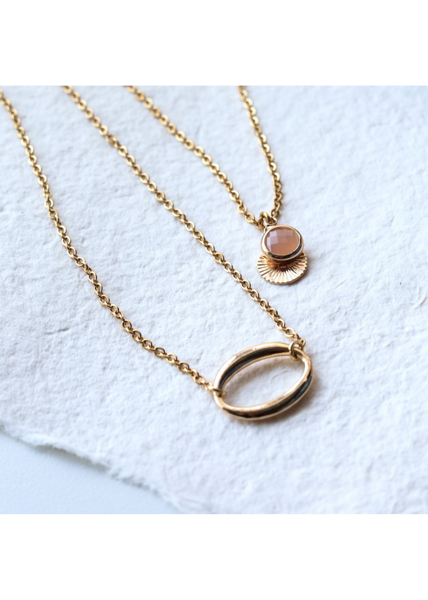 Chain with oval link