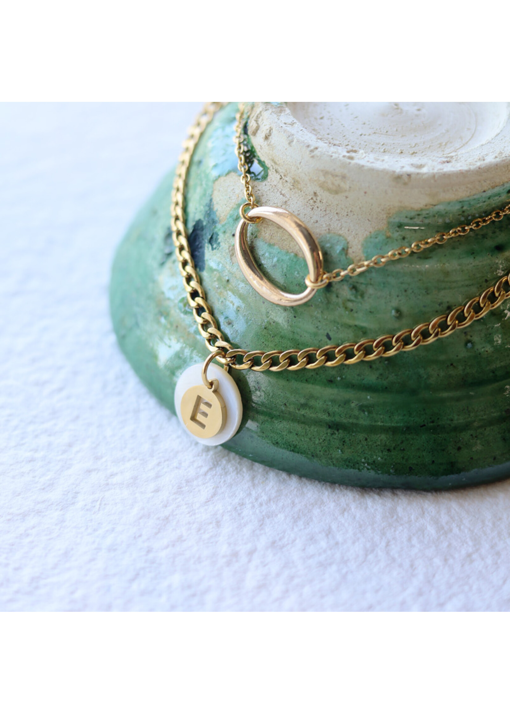 Bracelet with initial charm