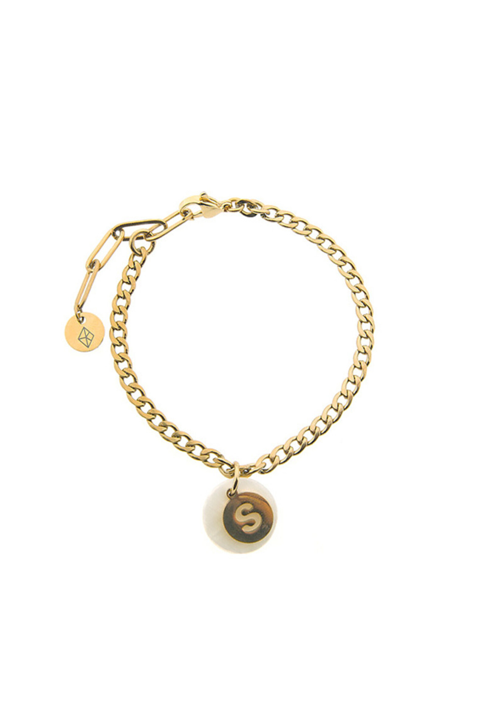 Bracelet with initial charm