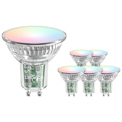 Bombilla Inteligente RGB+CCT LED GU10 Regulable - WiFi - 4,9W - 6 pack