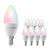 Bombilla Inteligente RGB+CCT LED E14 - WiFi - Regulable - 8W  - 10 pack