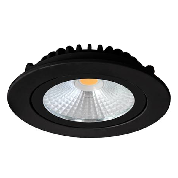 Lámparasonline Foco Empotrable LED Negro - 5W - IP44 - 2700K - Inclinable