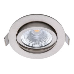 Foco LED Empotrable Níquel - 5W – IP54 – 2700K - Inclinable