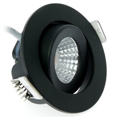 Foco Empotrable LED Negro - 5W - IP54 - 2000K-3000K - Inclinable