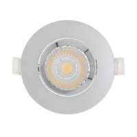 Lámparasonline Foco Empotrable LED Cromo - 6W – IP44 – 3000K - Regulable