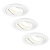 Focos Empotrables LED Regulables Bianco - Tokio - 5W - 2700K - ø92mm - 3 pack