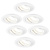 Focos Empotrables LED Regulables Bianco - Tokio - 5W - 2700K - ø92mm - 6 pack