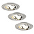 Focos Empotrables LED Regulables Inox - Tokio - 5W - 2700K - ø92mm - 3 Pack