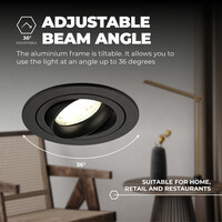 Ledvion Foco Empotrable LED Regulable Nero - Tokio - 3W - 4000K - ø92mm